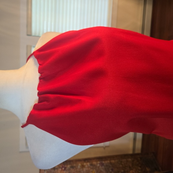 Cooper St Senorita High Neck Frill Mini Dress Halter Ruffled Red Size 8 - Picture 3 of 15